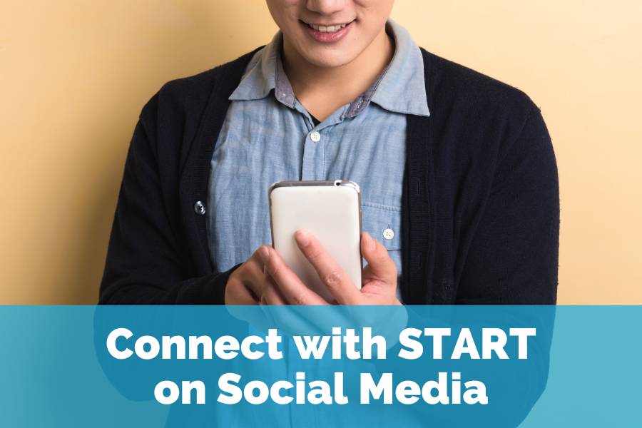 Connect with START on social media